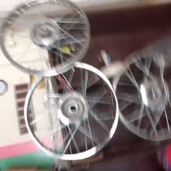 CD 70 bike ka new compelt rim