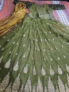 Embroided Lehnga with kurti and dubatta