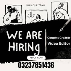 video editing content creator