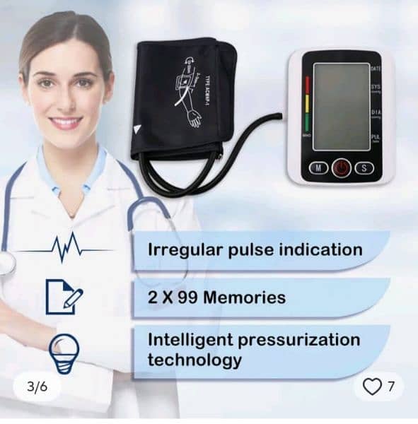 Digital Electronic Sphygmomanometer Accurate Blood Pressure Monitor 10