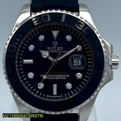 Men's Formal Rolex Fashion watch Black and white combo 0