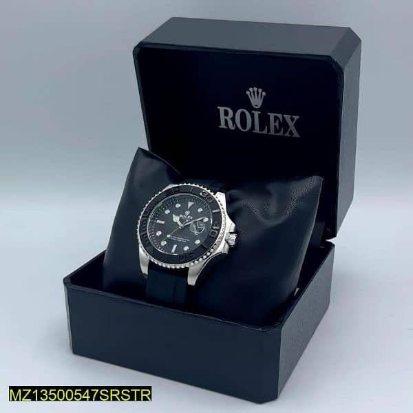 Men's Formal Rolex Fashion watch Black and white combo 1