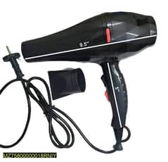 professional hair dryer _ keratin protect hair dryer unisex _ black