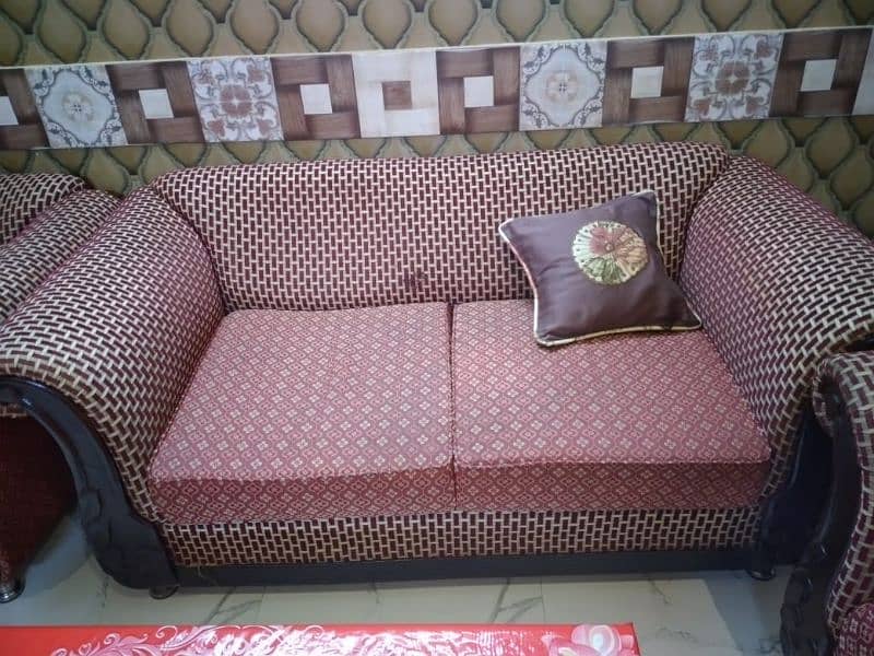 red colour sofa 1