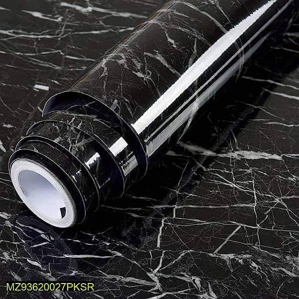 self adhesive black marble sheet 1