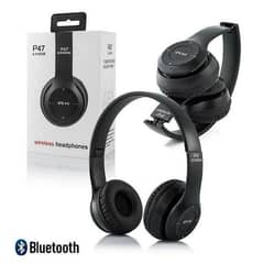 Wireless stereos headphones , black