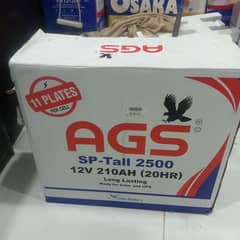 AGS Tall tabular 210AH. 6 month warranty