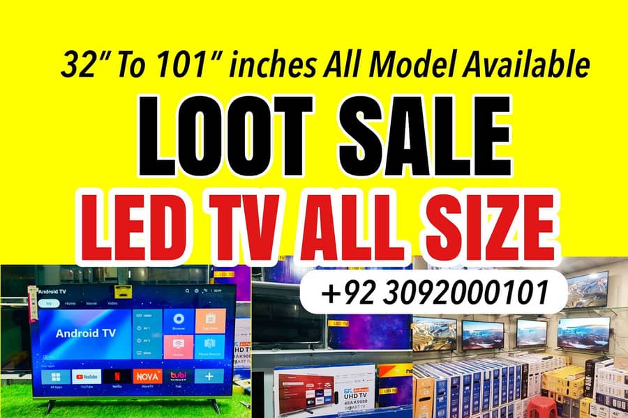 55 INCH SMART LED TV ANDROID , BLUETOOTH MODEL ALso available 3