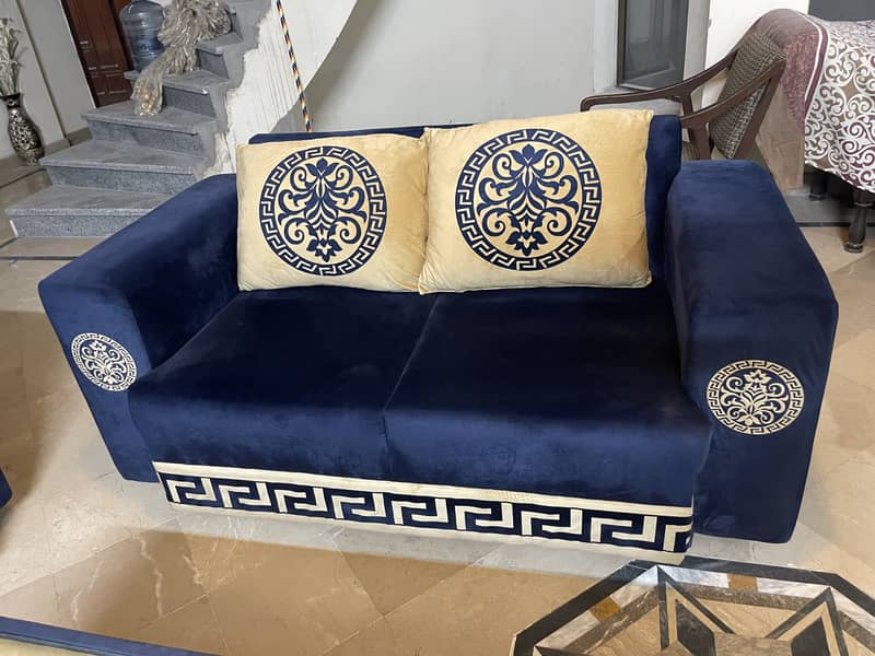 Sofa Set/6 Seater/Table/Cover Set 3