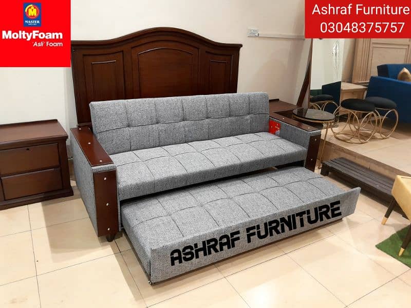 Double bed/Sofa cum bed/Double cumbed/Sofa/L Shape/Combed/ 03048375757 13