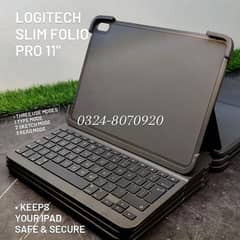 Logitech Slim Folio Pro 11" 10.9 inch Keyboard Case Apple iPad Air 5th