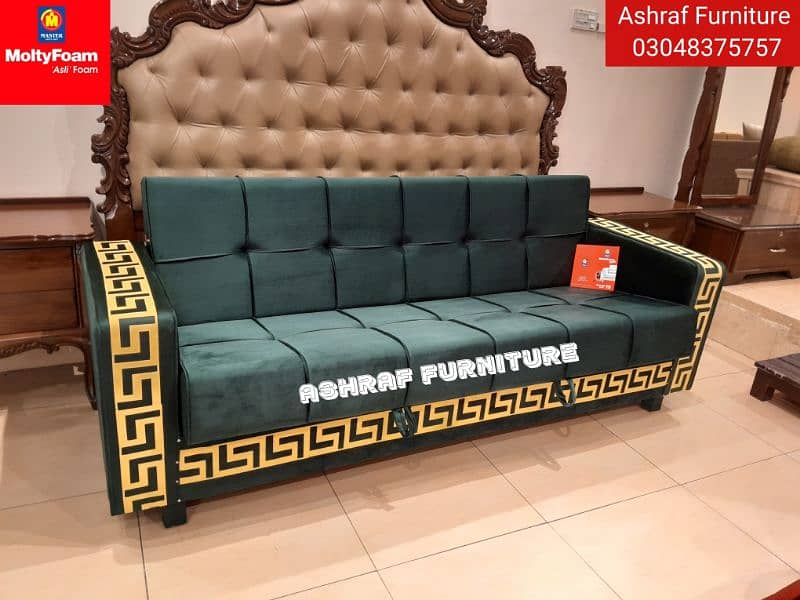 Double bed/Sofa cum bed/Double cumbed/Sofa/L Shape/Combed/Centre table 1