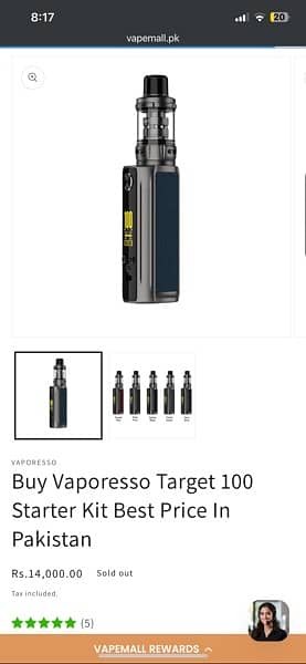 vape Vaporesso Target 100 3