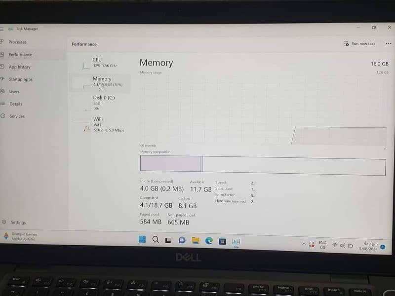 Dell 5401¦i7 9th Gen H Processer¦Backlight Keyboard¦Fingerprint sensor 3