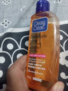 clean and clear face wash