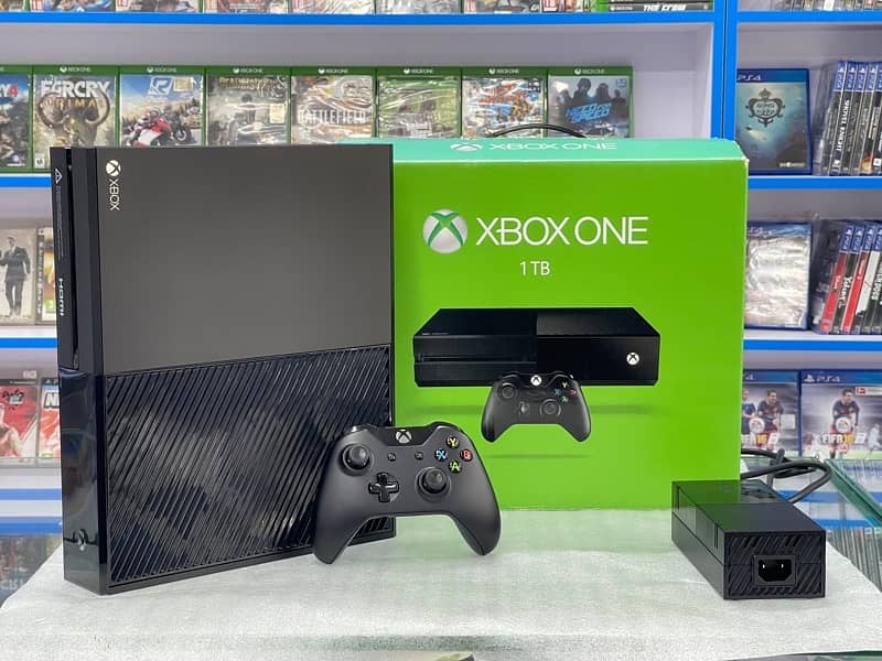 Xbox One 500GB Available With Orignal Controller Complete Accessories 3