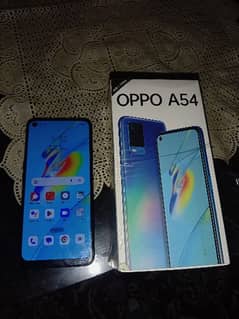 Oppo A54 for sale 4 GB ram 128 GB memory black clour condition 10 by 9 0