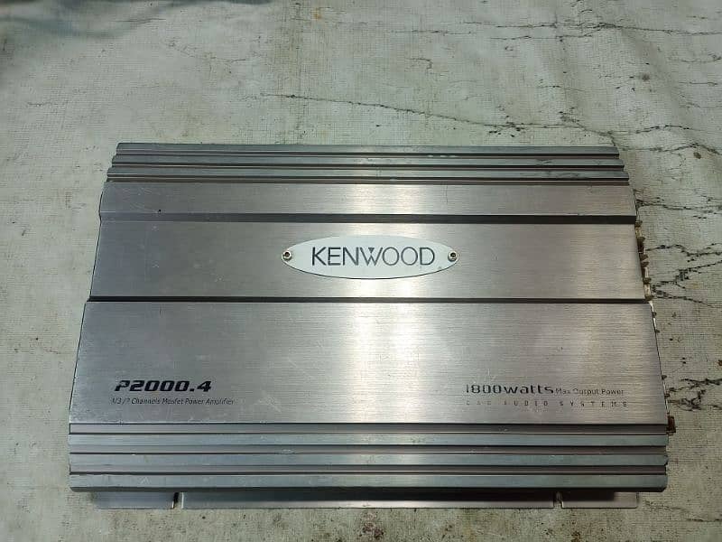 Kenwood Car Amplifier 4 Channel (Sony Pioneer Woofer Speaker) 0