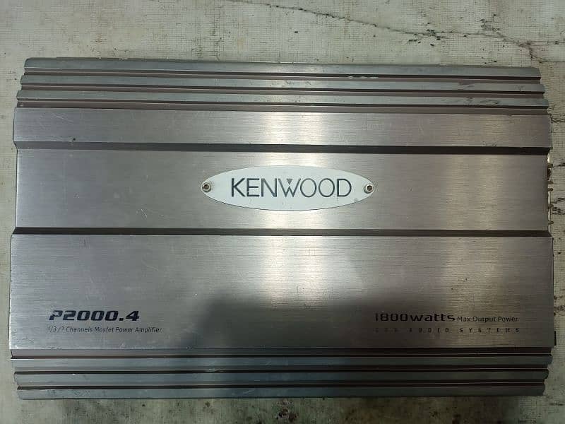 Kenwood Car Amplifier 4 Channel (Sony Pioneer Woofer Speaker) 1