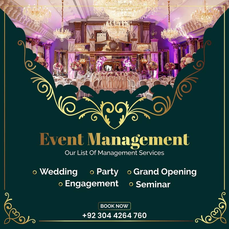 event organizer in lahore / lahore event planner/ walima event planner 1