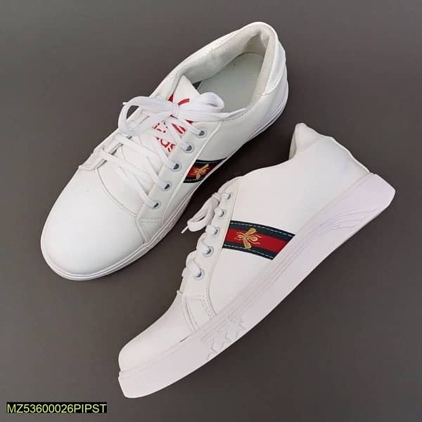 Sports Shoes White Colour With Design 3