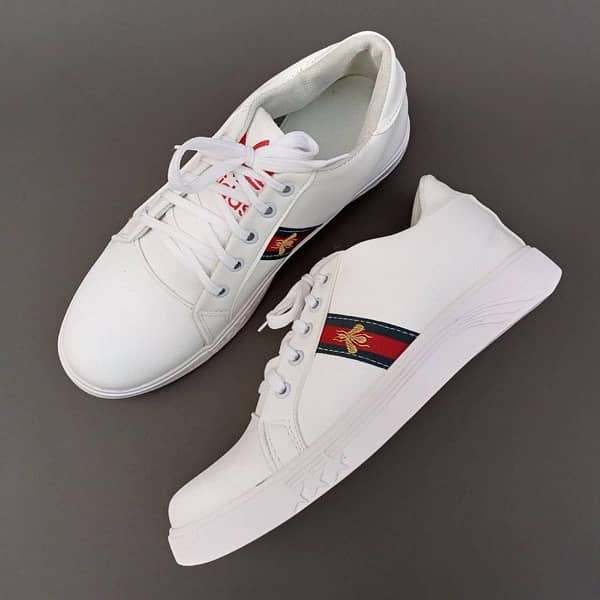 Sports Shoes White Colour With Design 6