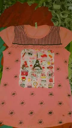 New trending t-shirt in baby pink colour  (summer t-shirt  for girl)