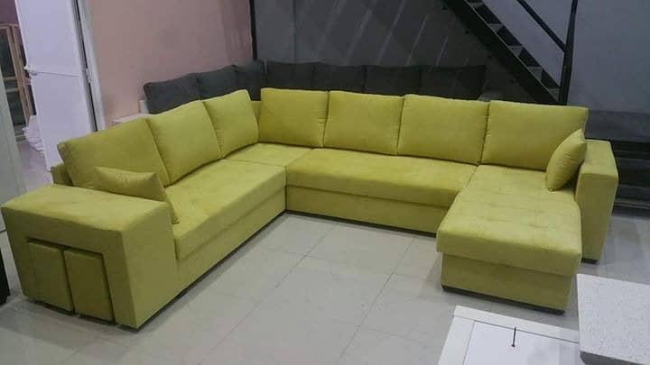 Dewan/L shape sofa/sofa set/wooden sofa/sofa cum bed/6 seater sofa 15