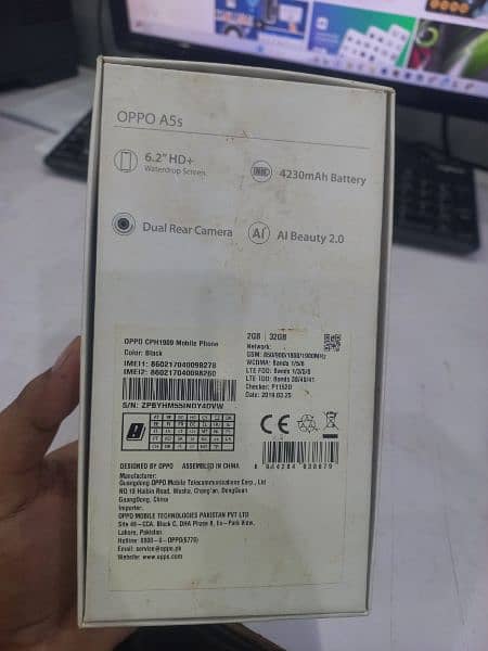 Oppo A5s used mobile black color with Box 4