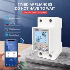 tomzn 63A WiFi Energy Meter Timer voltage Amper Leakage Protection