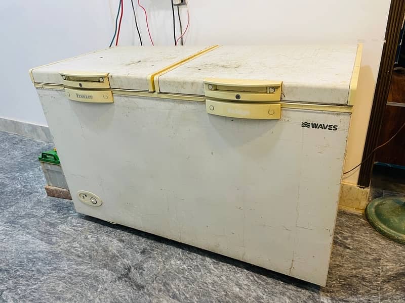 waves double door deep freezer 100% working no fault just buy & use 5