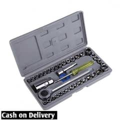 40 Pcs Wrench Vehicle Tool Kit