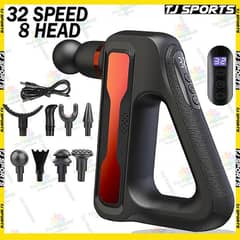 New) Wireless Fascial Gun Deep Muscle Vibrating Massage Gun - 32 Speed