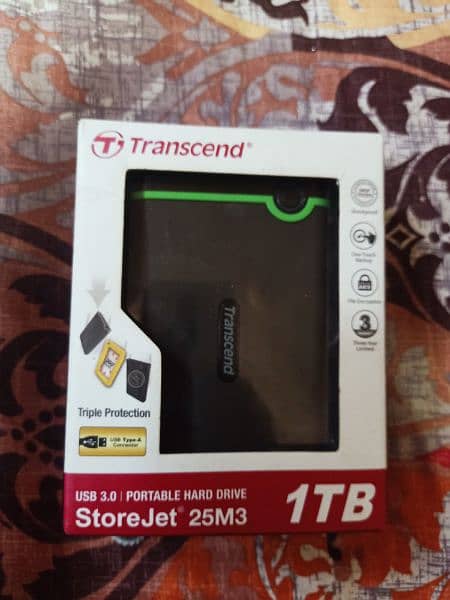 Transcend USB 3.1 Portable Hard Drive (StoreJet 25M3 2