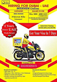 Oman,Dubai work visa available