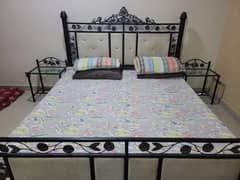 Metal Bed Bedside tables and Dressing Table