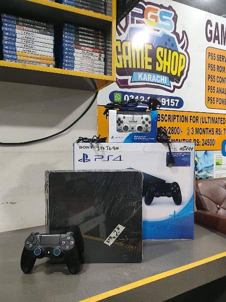 New Playstation Consoles - Ps4 Ps5 Slim Fat Pro - Game Shop Available 14