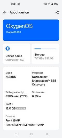 oneplus 8t dual sim 12gb-256gb