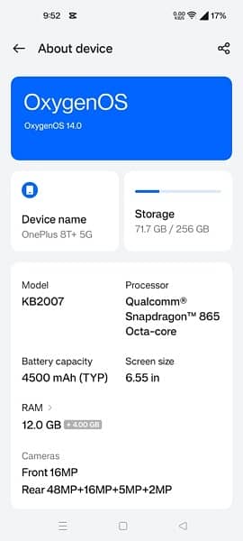 oneplus 8t dual sim 12gb-256gb 0