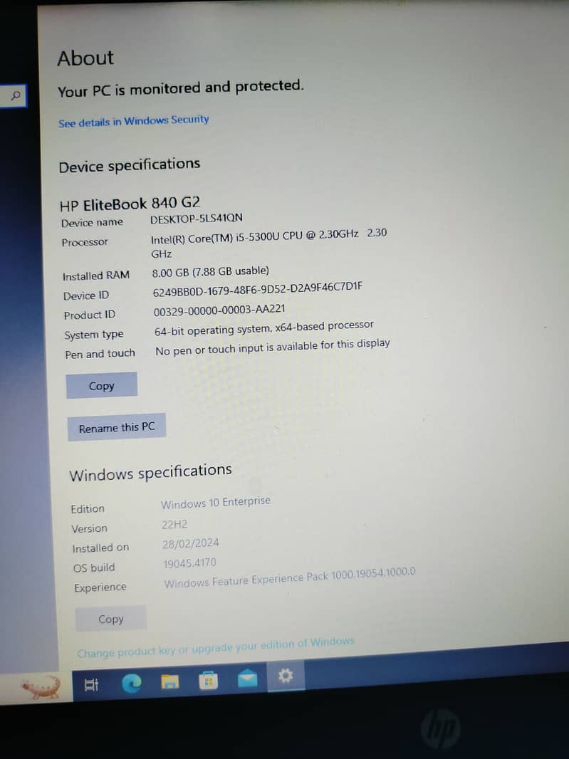 HP core i 5 fifth generation 8 GB Ram, 500 hardisk 2