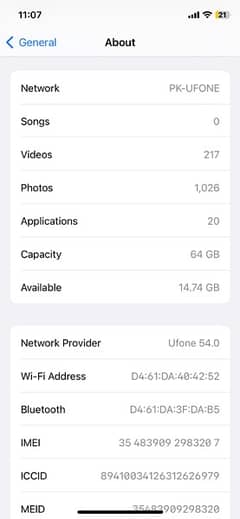 Iphone XS 64 GB PTA Approved