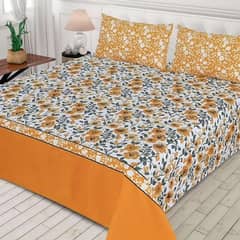 3 piece Printed Cotton Bedsheets 0