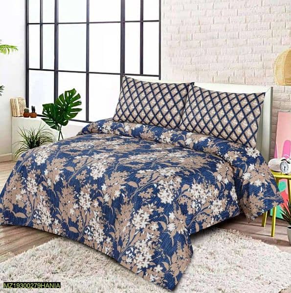 3 piece Printed Cotton Bedsheets 2