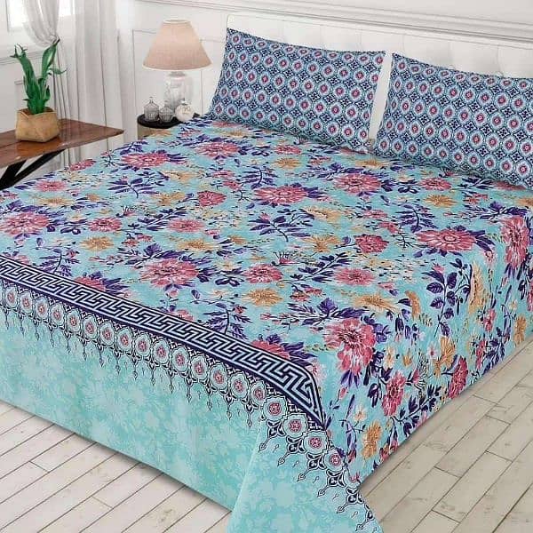 3 piece Printed Cotton Bedsheets 6