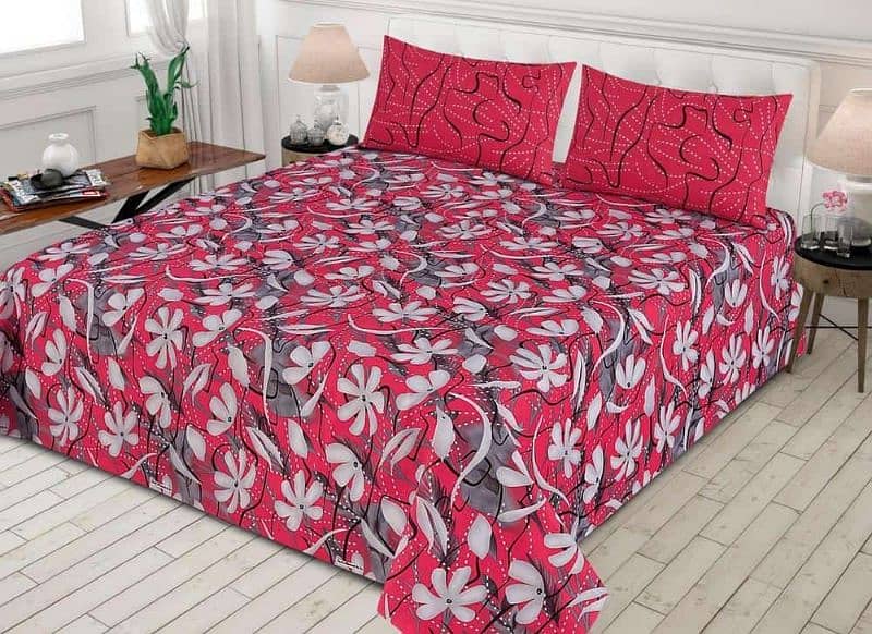 3 piece Printed Cotton Bedsheets 9