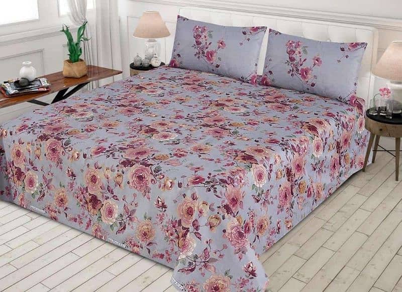 3 piece Printed Cotton Bedsheets 10