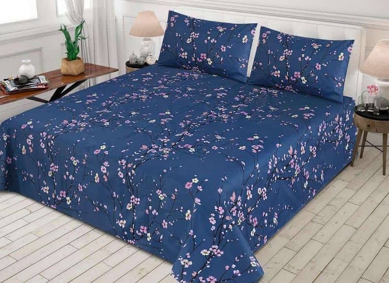 3 piece Printed Cotton Bedsheets 12