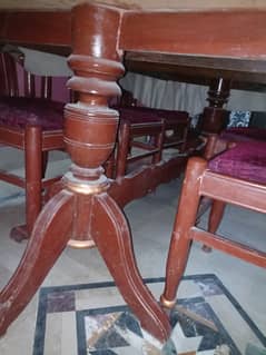 Dining table with 6 chairs