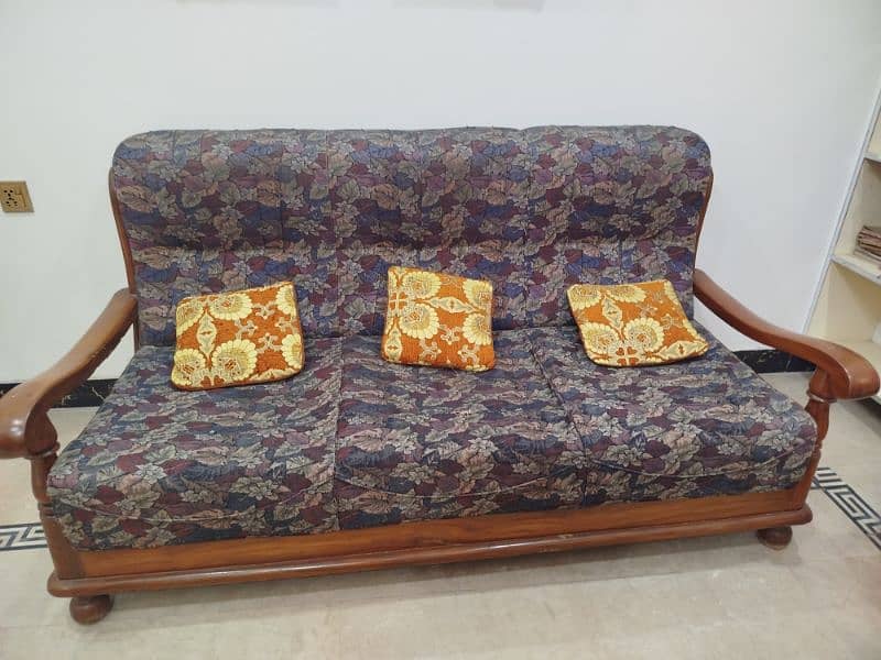 5 seater vintage sofa set pure talli wood 0