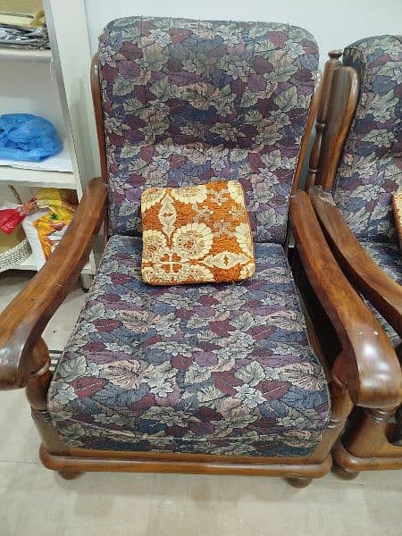 5 seater vintage sofa set pure talli wood 1